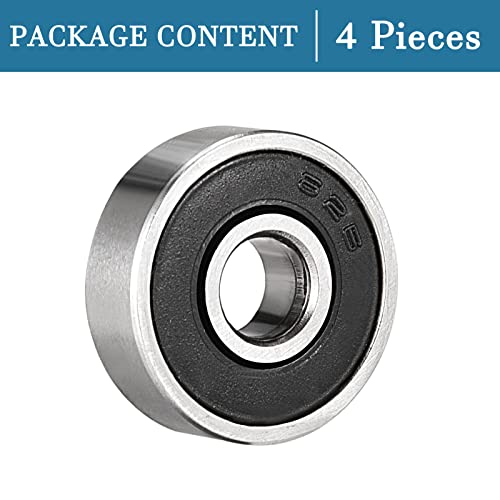 QUARKZMAN 626-2RS 6x19x6mm Kugellager x 4Stk. Kohlenstoffstahl für Maschinen und Werkzeuge Doppelt versiegelt