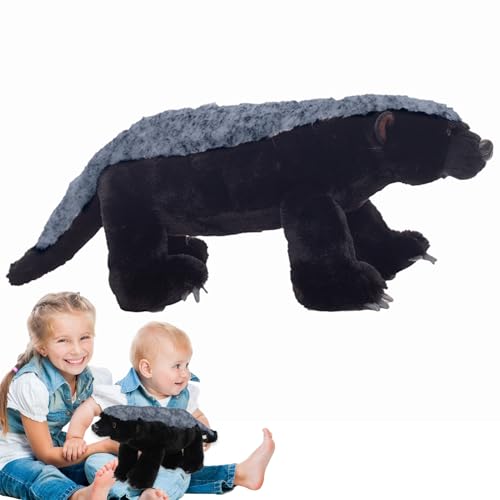 Peluche blaireau de miel lavable pour enfants sans compromis de douceur