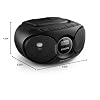 Philips Portable CD Player Boombox Radio CD Player Combo for Home, Stereo Sound Speakers and MP3/CD-R/RW Compatible, Programmable CD Player with FM Radio/USB/Headphone Jack/AUX Input