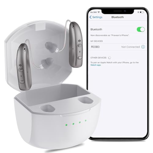 Rechargeable Hearing Aids for Seniors with Noise Reduction