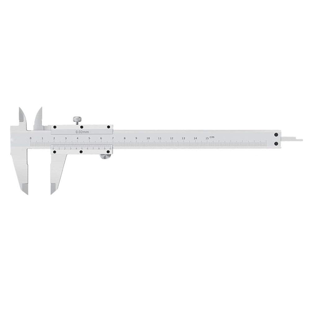 Calibrador Vernier, Altura de Profundidad del Calibrador de Herramienta de Medición Vernier, 0-150-200-300Mm, Calibrador Mecánico de Acero Inoxidable de Alta Precisión y Grado Industrial (200Mm)