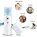 Nano Facial Mister Moisturizing Atomization Humidifier Cool Mist Facial Steamer Handy Mist Sprayer Moisturizing & Hydrating for Skin Care, Makeup, Eyelash Extensions (White)