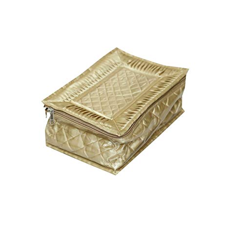 Kuber Industries Satin Jewellery Box (Gold)