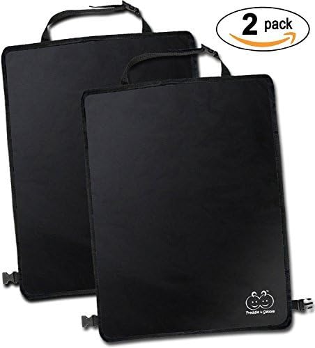 Freddie and Sebbie Kick Mats- Luxury Car Seat Back Protectors 2 Pack, Perfect Backseat Organizer and Seat Covers For Car, SUV, Auto and Child Safety Seat Accessories by Freddie and Sebbie