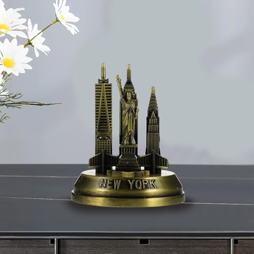 Estatua Decorativa de Arquitectura Metal Nueva York 3.34 Pulgadas miniatura 4