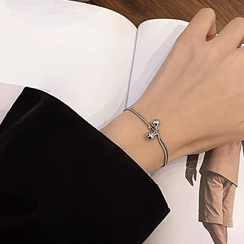Double Bell Anklet 925 Sterling Silver Charm Ankle Bracelet Adjustable Foot Chain For Women Fashion