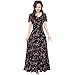 Produktbild Hniunew Mode Cocktailkleid Damen Swing Kurzarm Kleid Sommer Nachtkleid Stretch 50Er Jahre Kleid Flash Blume Jacquard Kleider Spitzen Schwingen Rockabilly Kleid A-Line Kleid Rot Schwarz