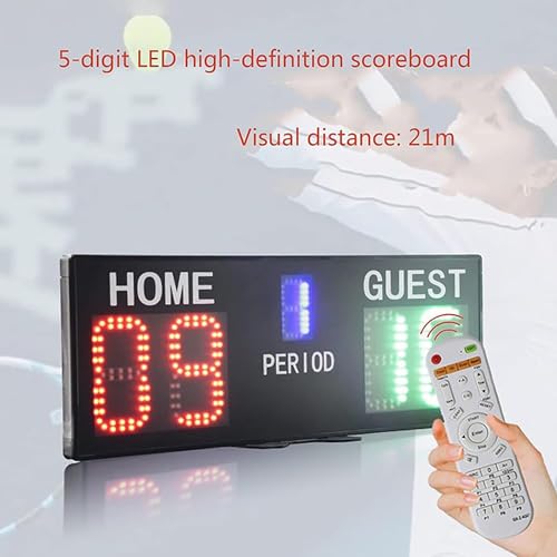 Marcador electrónico digital para baloncesto 5 dígitos miniatura 2