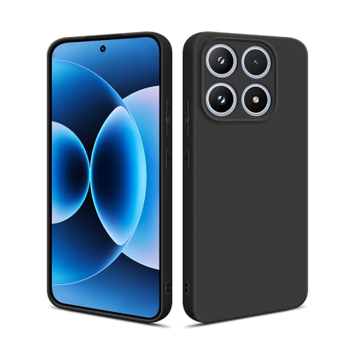 HS Products HSP Hülle für Xiaomi 17 Matt Stoßfest & Passgenau | Durchgefärbtes TPU Silikon Case mit Kameraschutz Anti-Fingerprint & Staubschutz Schwarz