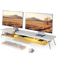 Amazon.co.jp: Fenge モニター台 卓上 パソコン台 デスクシェルフ pc台