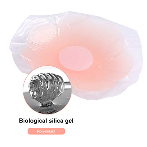 KESYOO Capas de silicone femininas para mamilo, pastéis de silicone, reutilizáveis adesivos para mam