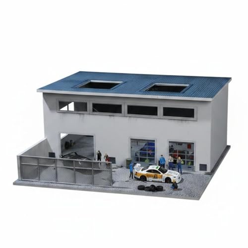 Diorama d'usine 1:64 cadeau idéal pour passionné de bâtiment miniature éclairé