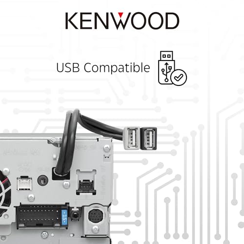 KENWOOD DDX9707S 6.95" Capacitive Touch Screen DVD Multimedia Receiver with Apple CarPlay & Android Auto
