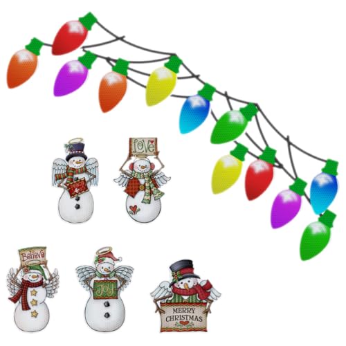 Decoración festiva segura y resistente GLEAVI imanes navideños reflectantes para coche