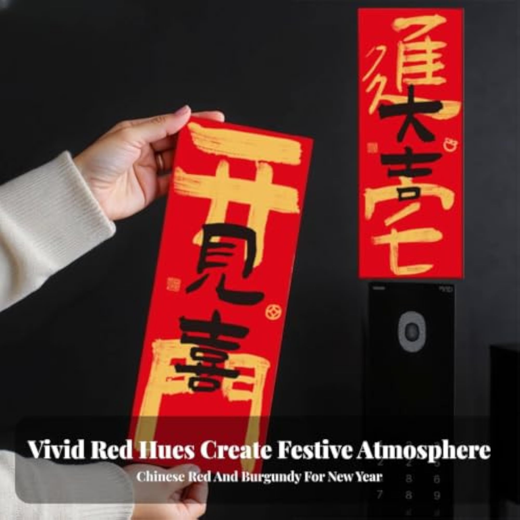 Spring Festival Couplets Door Sticker, New Year Decor