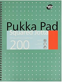 Pukka Pad Square Wirebound Metallic Jotta Notepad 200 Pages A4, JM018SQ (Pack of 3)