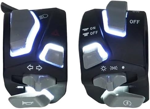 Motorcycle Switches Horn Button Turn Electric Fog Lamp Light Start Handlebar Controller Switch For NIU N1 N1SWHITE