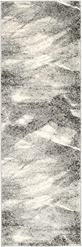 Safavieh Retro Collection 2'3" X 7' Grey/Ivory Ret2891 Modern Abstract Non-Shedding Living Room Entryway Foyer Hallway Bedroom Runner Rug #TOP15