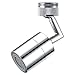 Produktbild Drehbar Wasserhahn Luftsprudler, Wasserhahn Strahlregler, Universal Spritzfilter Wasserhahn 22mm, Innengewinde und Außengewinde, 2 Flow (Silber)