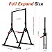 WATBKHE Power Tower Pull Up Dip Station Foldable, Pull Up Bar Station Adjustable, Multi-Function Home Gym, Strength Training Fitness Equipment, Support 450LBS