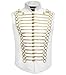 Produktbild Pamposh Steampunk Husar Jacke - Emo Punk Military Schlagzeuger Parade Jacke Herren  Napoleon Gothic Kleidung  Marching Band Jacke