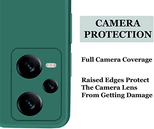 Image of A rtistque Back Cover Case for Mi Redmi Note 12 5G / Poco X5 with Camera Protection | Shockproof TPU|Stylish Protective Design|Slim Fit|Ultra Matte| Redmi Note 12 5G / Poco X5 5G Back Cover - Green
