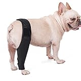 DONGKER Rodillera para perro, protector de codo para mascotas, neopreno, con estabilizadores laterales para perros medianos y grandes, patas delanteras traseras que reducen el dolor y la inflamación