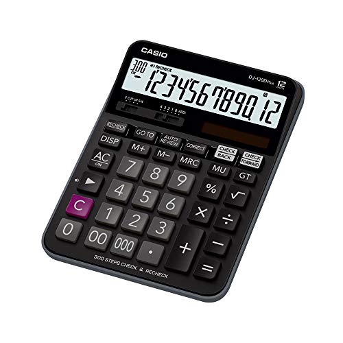 Casio DJ-120D Plus 300 Steps Check and Correct Desktop Calculator with Bigger Screen/Keys (12 Digit) - Image 2