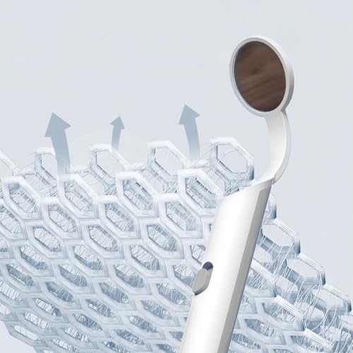 Hsthe Sea 2-teiliger Dentalspiegel mit LED-Licht, beschlagfreier Mundspiegel für die Mundpflege