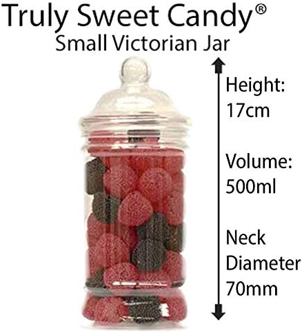 19 Retro Empty Plastic Sweet Jars for Pick & Mix, Victorian Sweet Shop, Candy Buffet Kit, Party Pack
