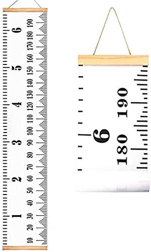 Growth Charts for Kids,Accurate Baby Height Growth Chart Ruler,Removable Canvas Wall Hanging Measurement Chart for Home Decoration