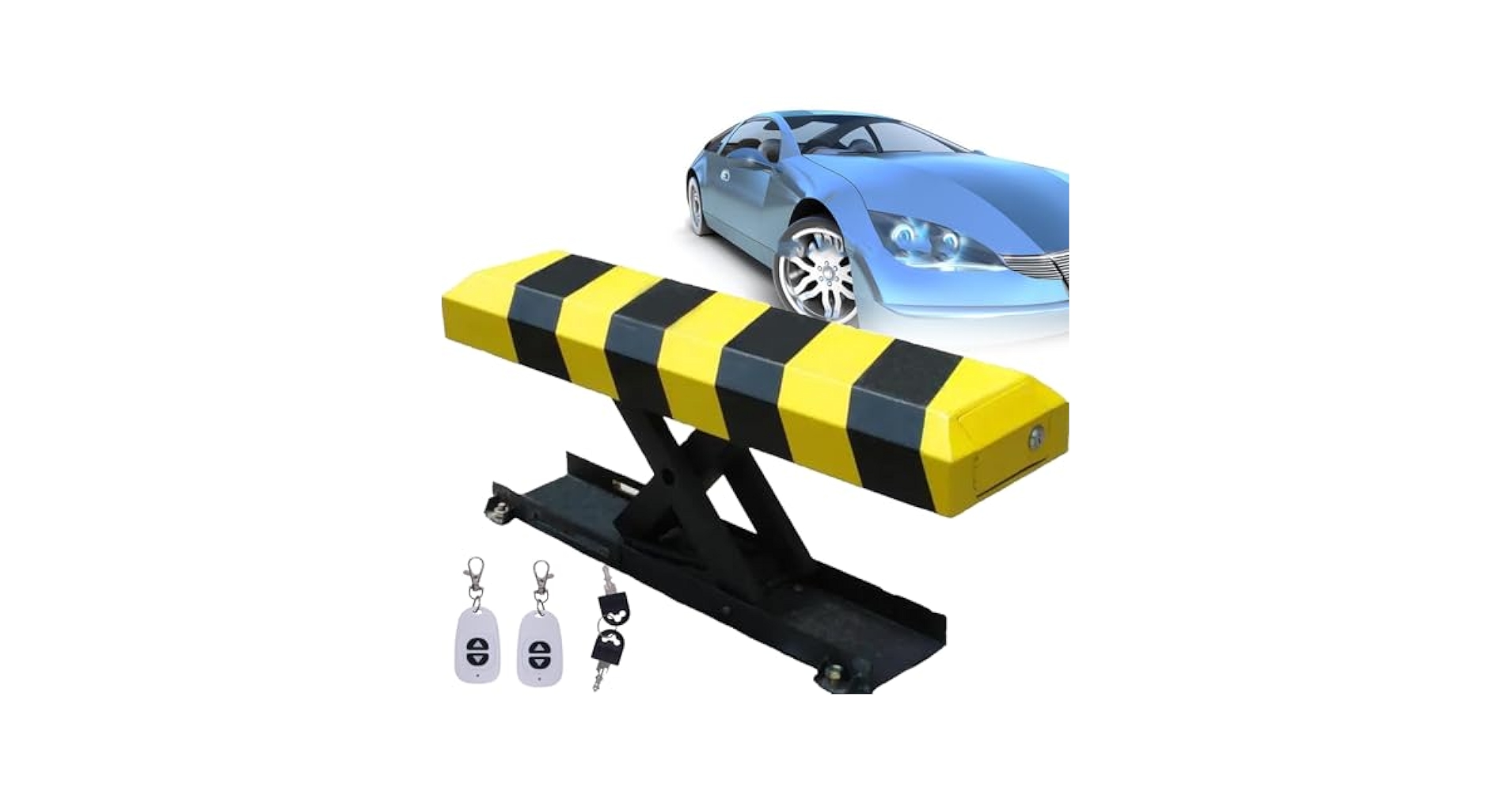 Blocco Parcheggio Automatico Con Telecomando - Barriera Con Allarme, Batteria Non Inclusa