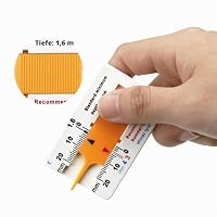 2 Stück Profiltiefenmesser Für Reifen, Reifenprofilmesser, Reifenprofiltiefenmesser, Gewindetiefenmessgerät Für Reifen - 0 Bis 20 Mm Tiefenmessschieber, Reparaturwerkzeug Zur Messung Der Dicke – Ansicht 7