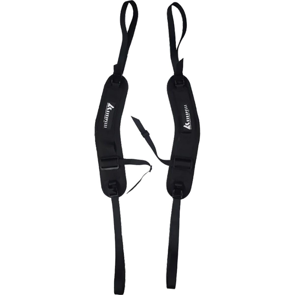 Kokopelli, 3-Point Thigh-Strap Set, Black, One Size