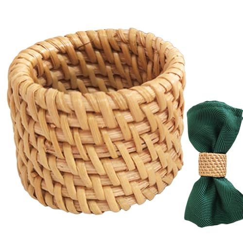 Servilletas de arpillera, Redondas Tejidas de servilleta - Anillo de Toalla de Granja Hecho a Mano de otoño,Decoración de Mesa Artificial, Rondas de Toalla de para Banquete