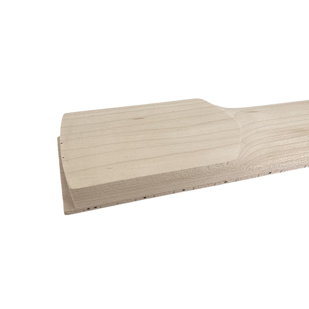 Manico per chitarra elettrica, 24 tasti, 65 cm, tastiera in legno d'acero, per chitarra Floyd Rose, dado di bloccaggio fai da te, pinna di squalo, intarsio di ricambio (bullone sul tallone