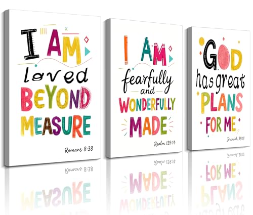 Image of Frimeeme Girls Canvas Wall Art, 12x16 Inch Each, Set of 3