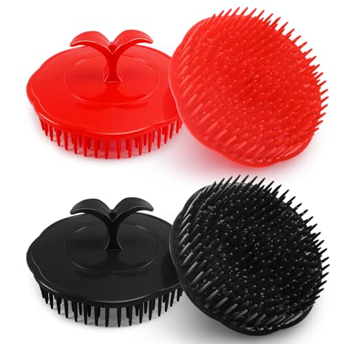 NICEMOVIC Scalp Scrubber Shampoo Brush 4 Pack, Scalp Massager for Hair Growth & Dandruff, Head Hair...