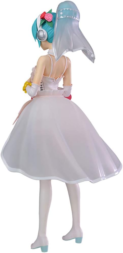 Sega Project Diva Arcade Future Tone Hatsune Miku Super Premium Action Figure White Dress, 9"