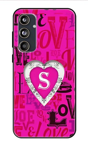 Image of Metal TPU Printed Back Cover for Samsung Galaxy F55 5G (Alphabet S -J1) 360 Degree Protection | Camera Protection -25092024(AR)