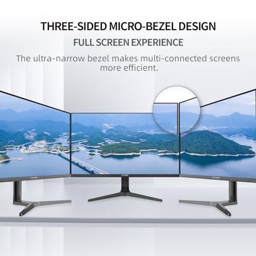 Image of CUNPU 32 inch 4K UHD (3840 x 2160) Monitor IPS Ultra-Thin Computer Monitor 60Hz sRGB 100% Built-in Dual Speakers HDR10 VESA DisplayPort HDMI Height /Tilt /Pivot Adjustment