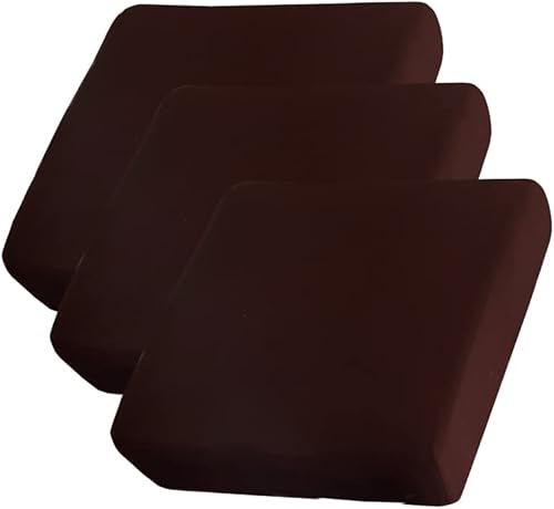 Miniatura 19 de AURLOE - Fundas impermeables para sofá de 3 piezas, funda elástica para sofá con protector de muebles con banda elástica, adecuada para sofá de 3