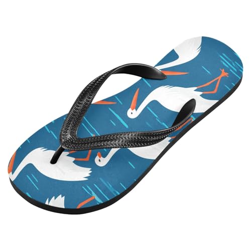 Women Beach Summer Casual Flip Flop Bird BlueQuick Dry Sandals Slipper for Men A2301264