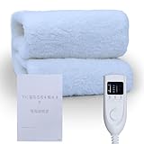 電気毛布 80x140cm 電気毛布洗える電気敷毛布 プレゼントシングルサイズ電気ブランケット電気 掛け 毛布 電気毛布 敷き 洗濯可能 電気毛布洗える 省エネ 段階温度調整 洗濯可能 電気毛布洗える 2年間の保証 清掃の容易さ収納やすい 自宅 LED100C-YK05 白コットンフリース