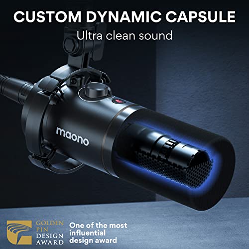 MAONO PD200X USB/XLR Dynamic Mic for Singing, PC, YouTube Recording. Professional Microphone with Programmable Software and 0-Latency - Image 4