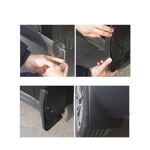 Guardabarros faldones para coche Accent Solaris RB de 2011 a 2016 4