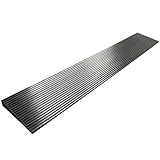 LH-GUARD 1' Rise Wheelchair Threshold Ramp, Hollow Out Large Capacity Rubber Threshold Ramps 35.43' L x 3.15' W (1 Inch Rise Cuttable)