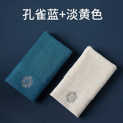 Serviettes de visage en coton WLLLO, linge de toilette premium en gros coton bicolore