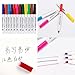 12Pcs Erasable Marker Pen 1.0mm Line Width 12 Color Colored Whiteboard Marker Large Capacity Quick Drying for Office