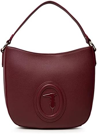 Trussardi BORSA DONNA A SPALLA LISBONA HOBO STAMPA CERVO Bordeaux